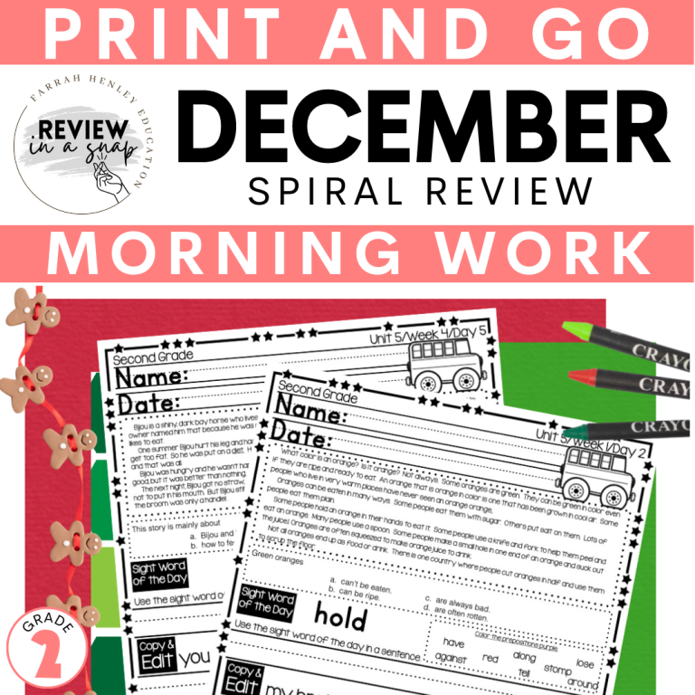 december-spiral-review-second-grade