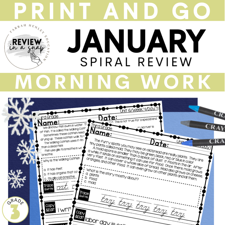 January-spiral-review-thid-grade