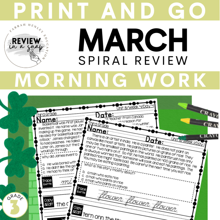 march-spiral-review-thid-grade