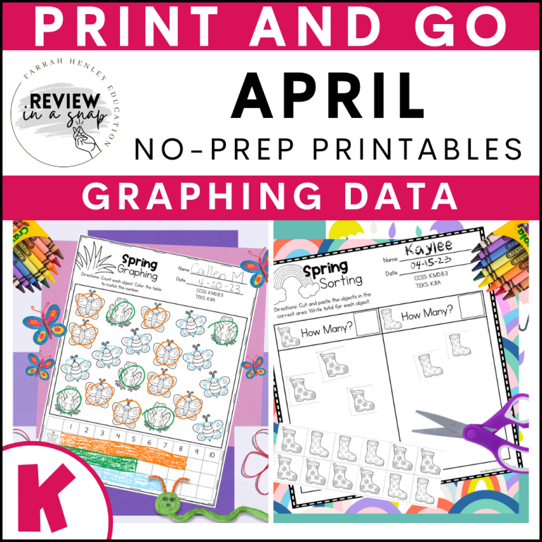 kindergarten no prep april review