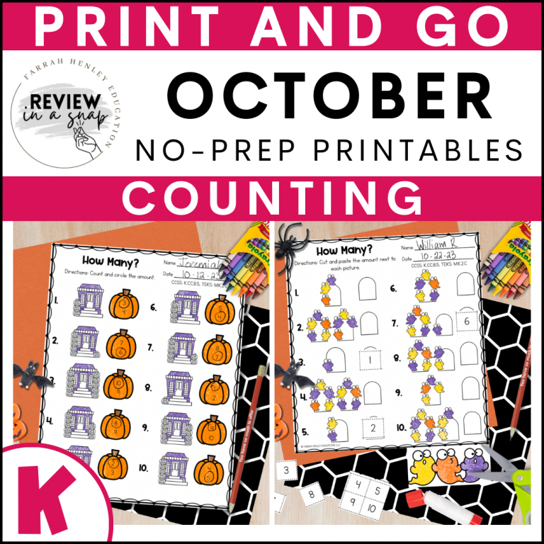 kindergarten-no-prep-october-review