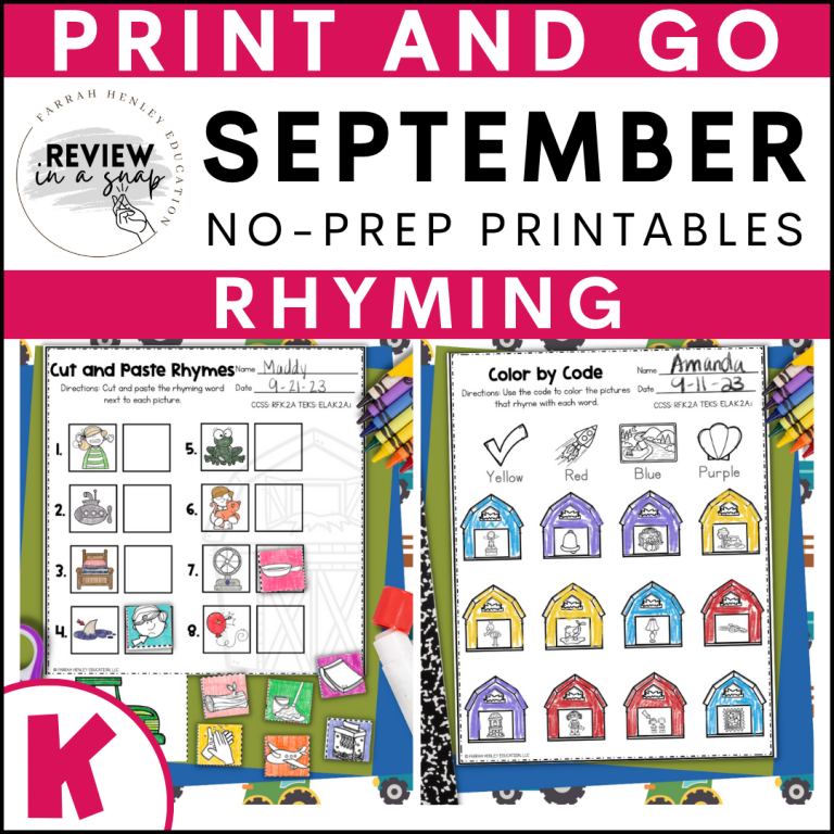 kindergarten-no-prep-september-review