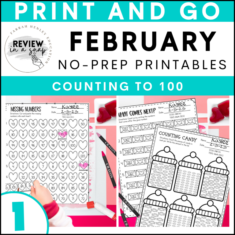 first grade no prep review activities