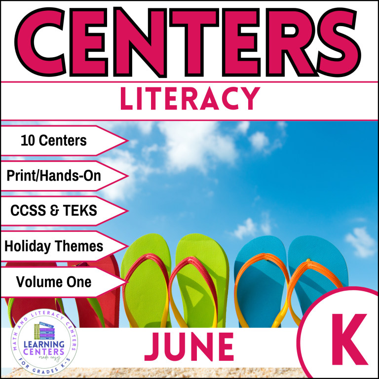 kindergarten june literacy centers