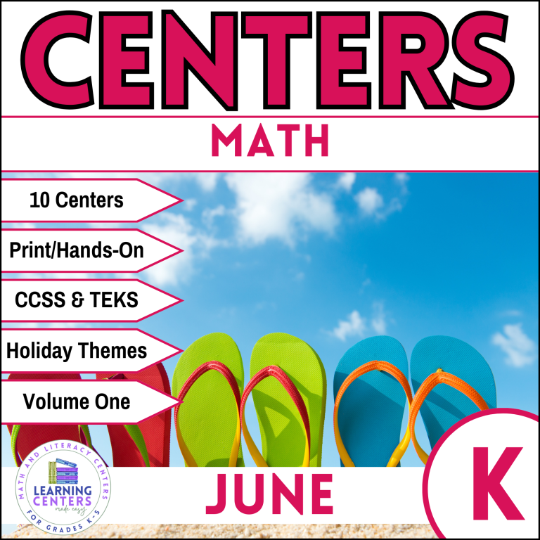 kindergarten june math centers