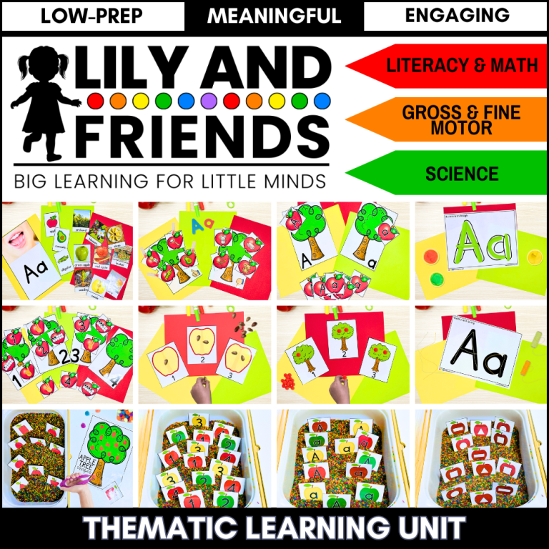 Apples Thematic Learning Unit for Toddlers and Preschool