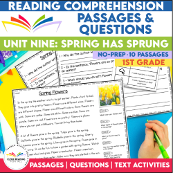 Spring First Grade Reading Comprehension
