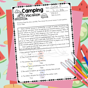 third fourth and fifth grade no prep july review activities
