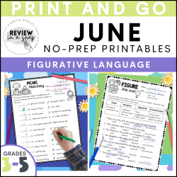 third fourth and fifth grade no prep june review activities