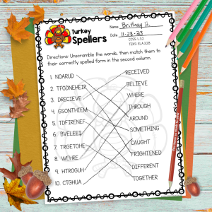 third fourth and fifth grade no prep november review activities