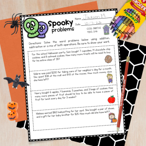 third fourth and fifth grade no prep october review activities
