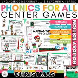 Christmas phonics centers