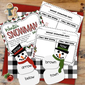 first grade december literacy centers