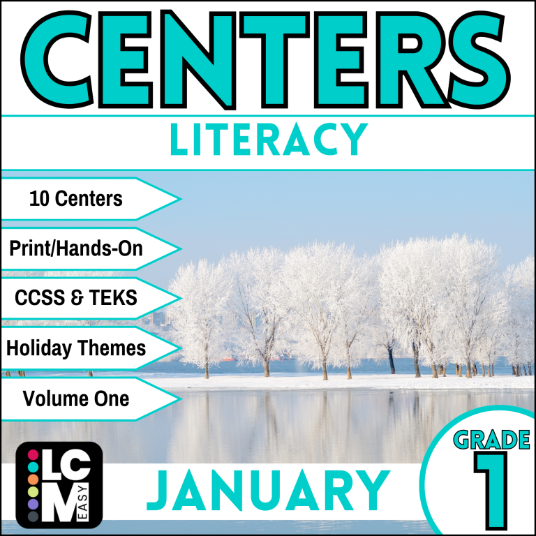 first grade january literacy centers