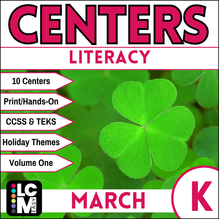 kindergarten march literacy centers