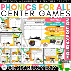 march st patrick's day phonics centers