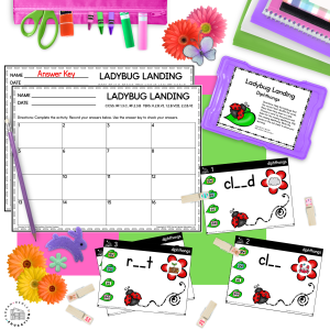 april easter spring phonics centers