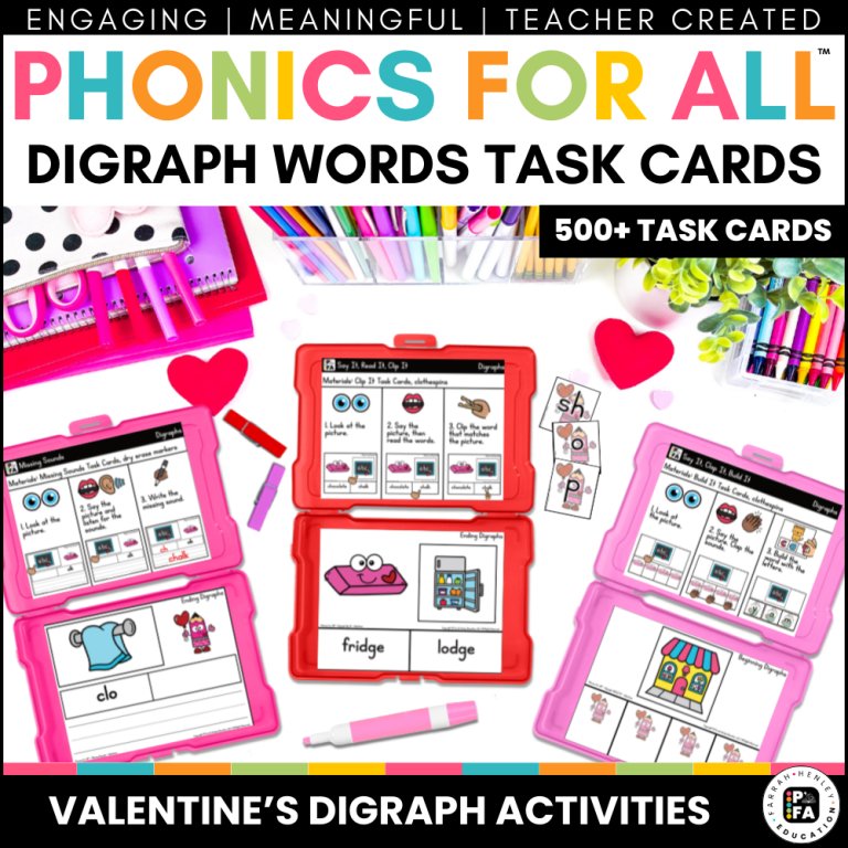 Valentine's Digraph Word Activities