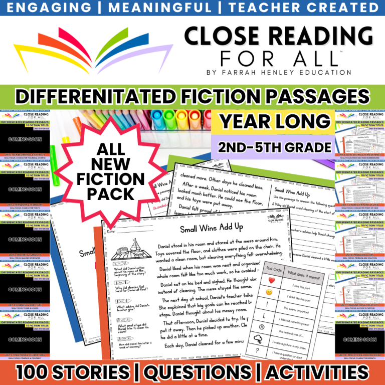fiction differentiated reading comprehension