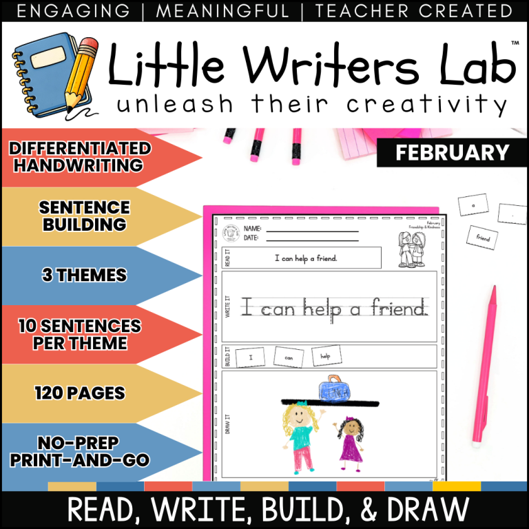 february winter sentence writing
