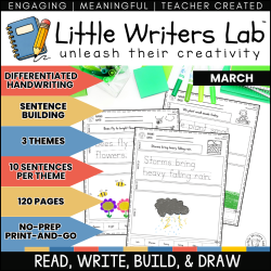 march spring sentence writing